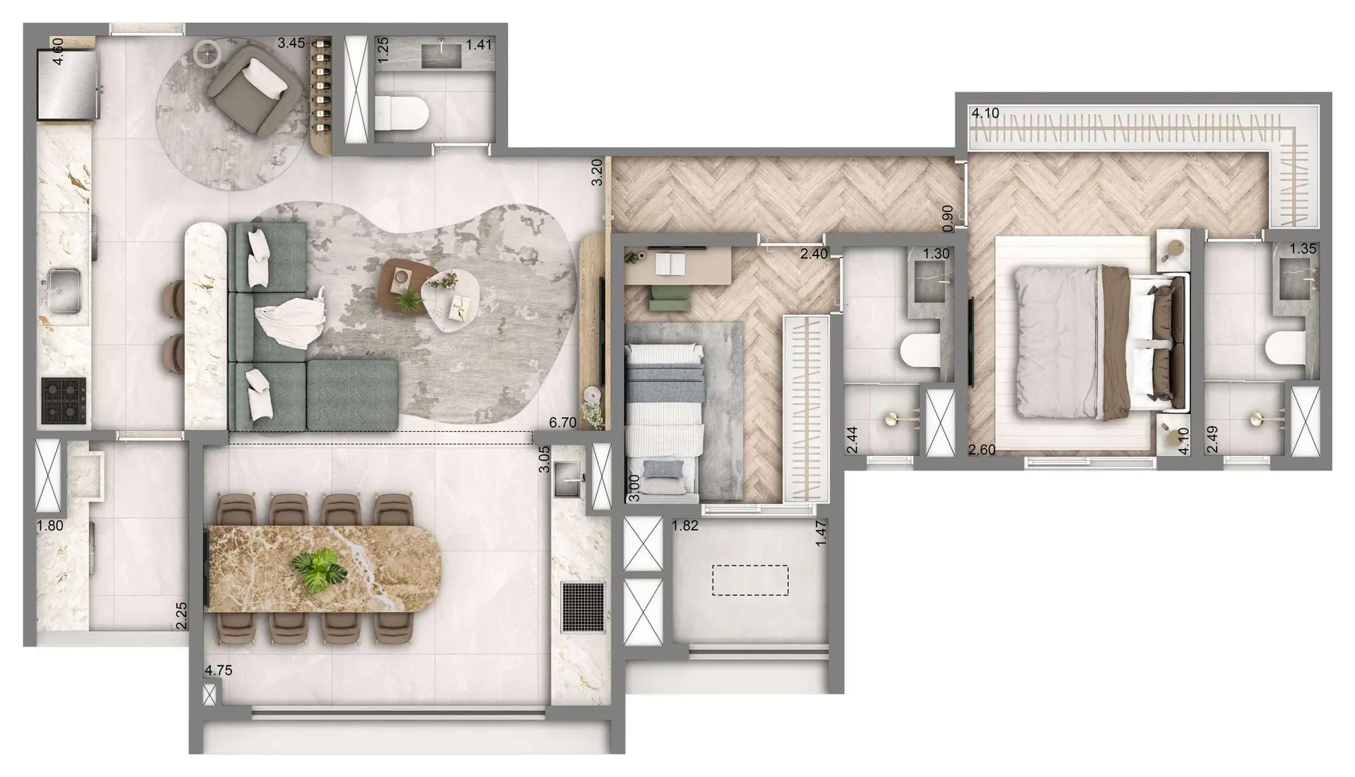 Planta 2 – Wellness Chácara Santo Antônio