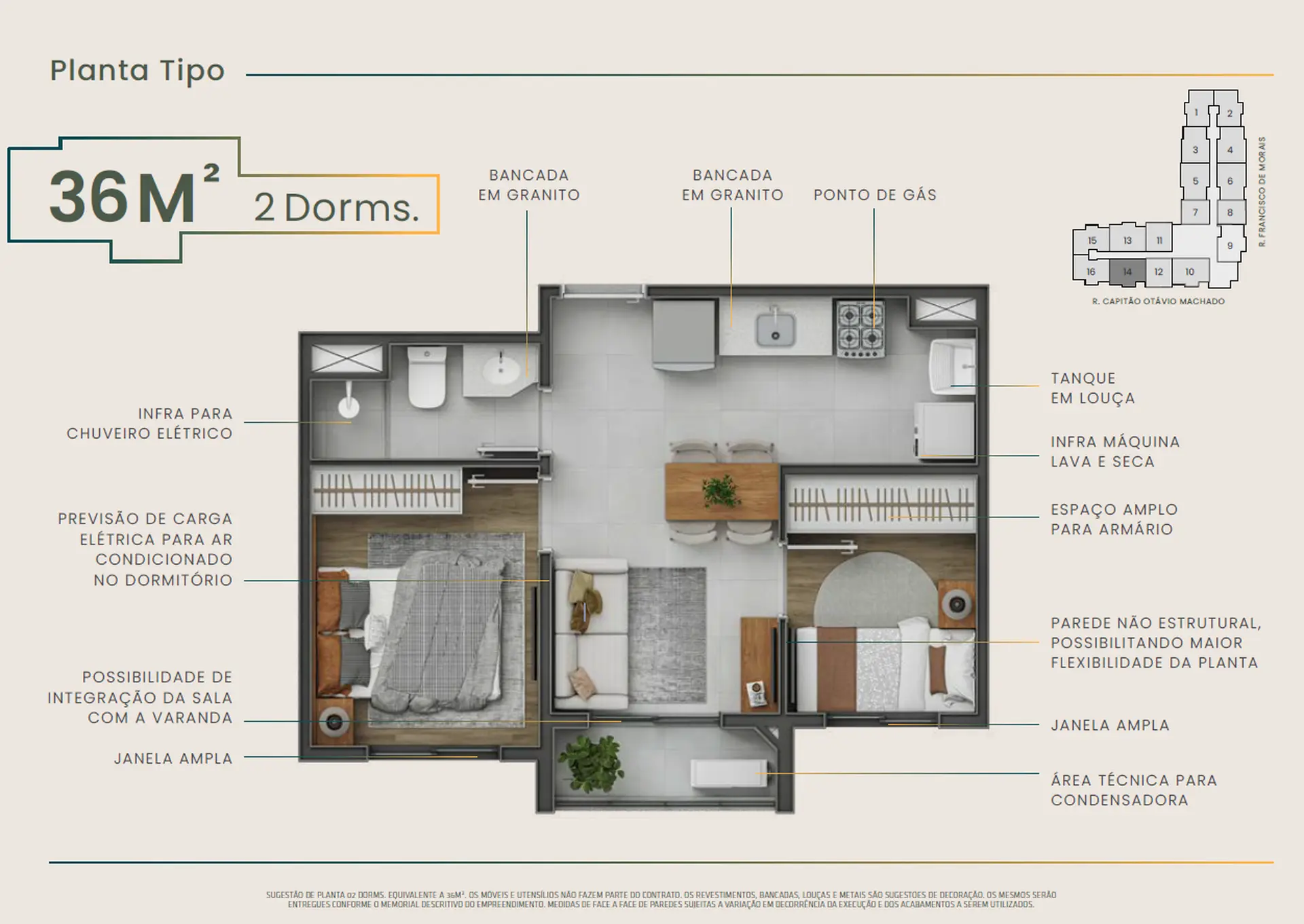 Planta 2 – Zait Chácara Santo Antônio