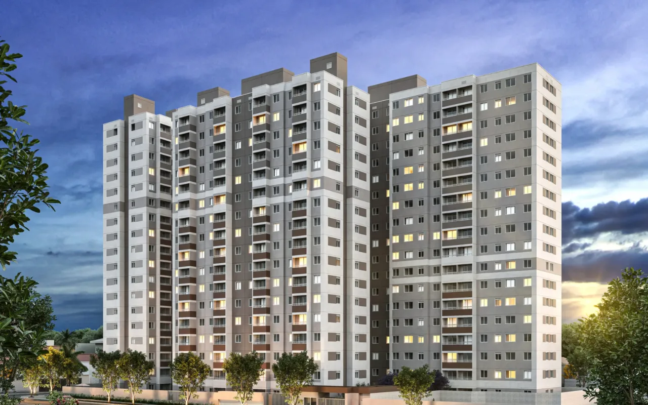 Fachada do Abytá Nações Unidas, lançamento em Santo Amaro, São Paulo