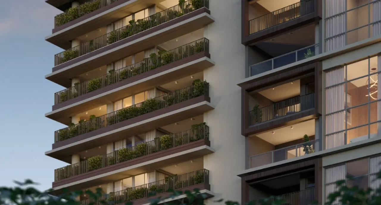Fachada do Aiká, lançamento em Moema, São Paulo
