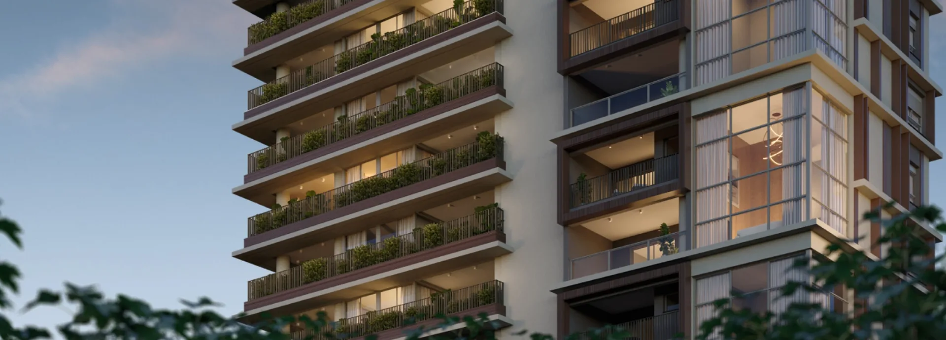 Fachada do Aiká, lançamento em Moema, São Paulo