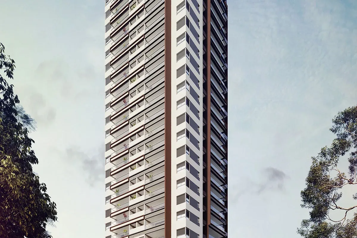 Fachada do Arch Boa Vista, lançamento em Alto da Boa Vista, São Paulo