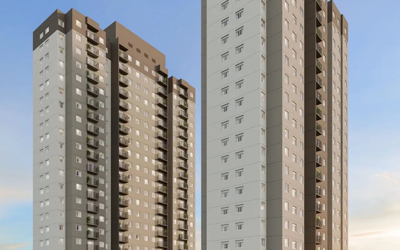 Fachada do Ares do Horto Ipê Amarelo, lançamento em Campo Limpo, São Paulo