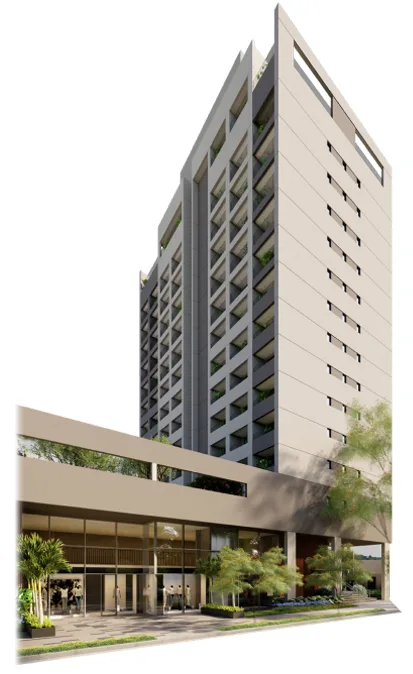 Fachada do empreendimento Ári Butantã Studios – Short Stay