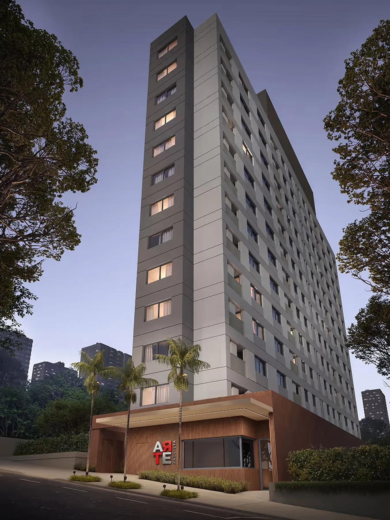 Fachada do Arte Paulista, lançamento em Paraíso, São Paulo
