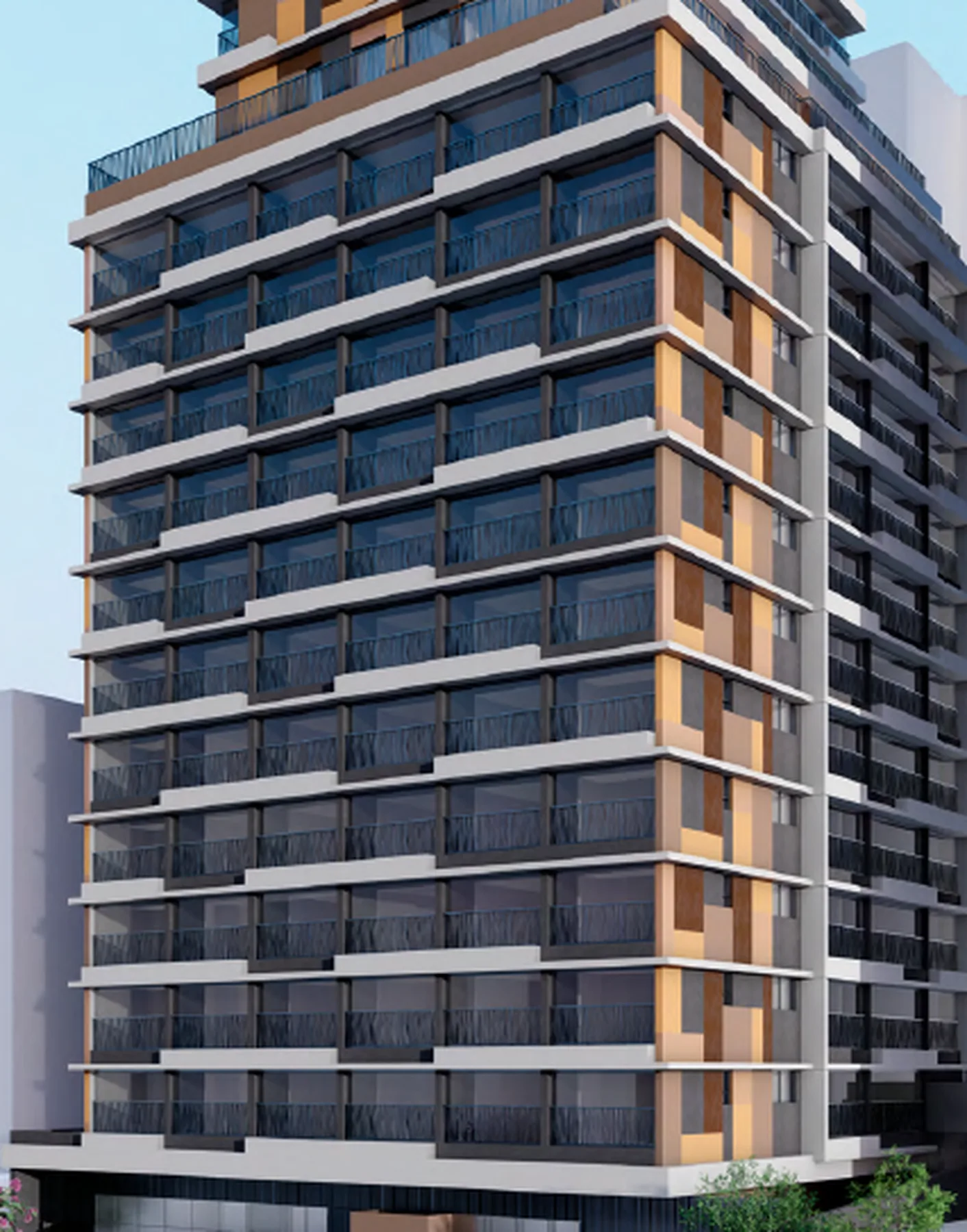 Fachada 2 do Aurum Perdizes Studios em Perdizes, São Paulo