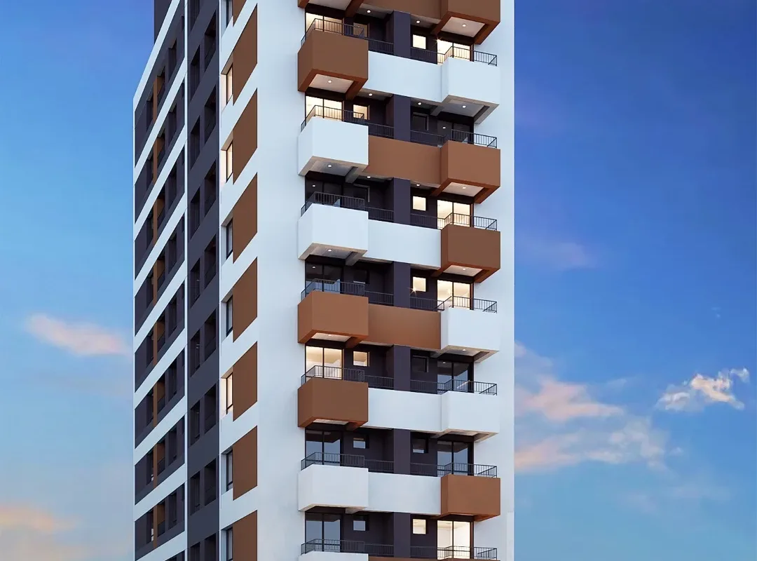 Fachada do Autoral Moema Studios, lançamento em Moema, São Paulo