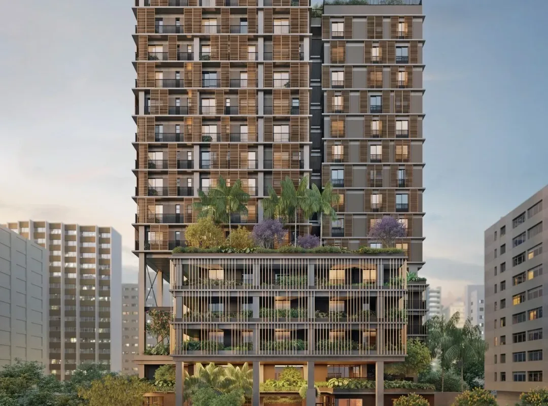 Fachada do AYYA Jardins, lançamento em Jardim Paulista, São Paulo