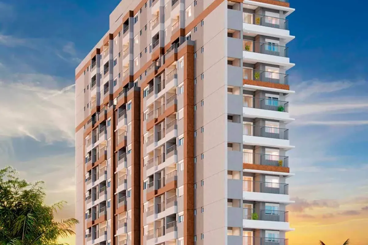 Fachada do Blend Santa Cecília, lançamento em Santa Cecília, São Paulo