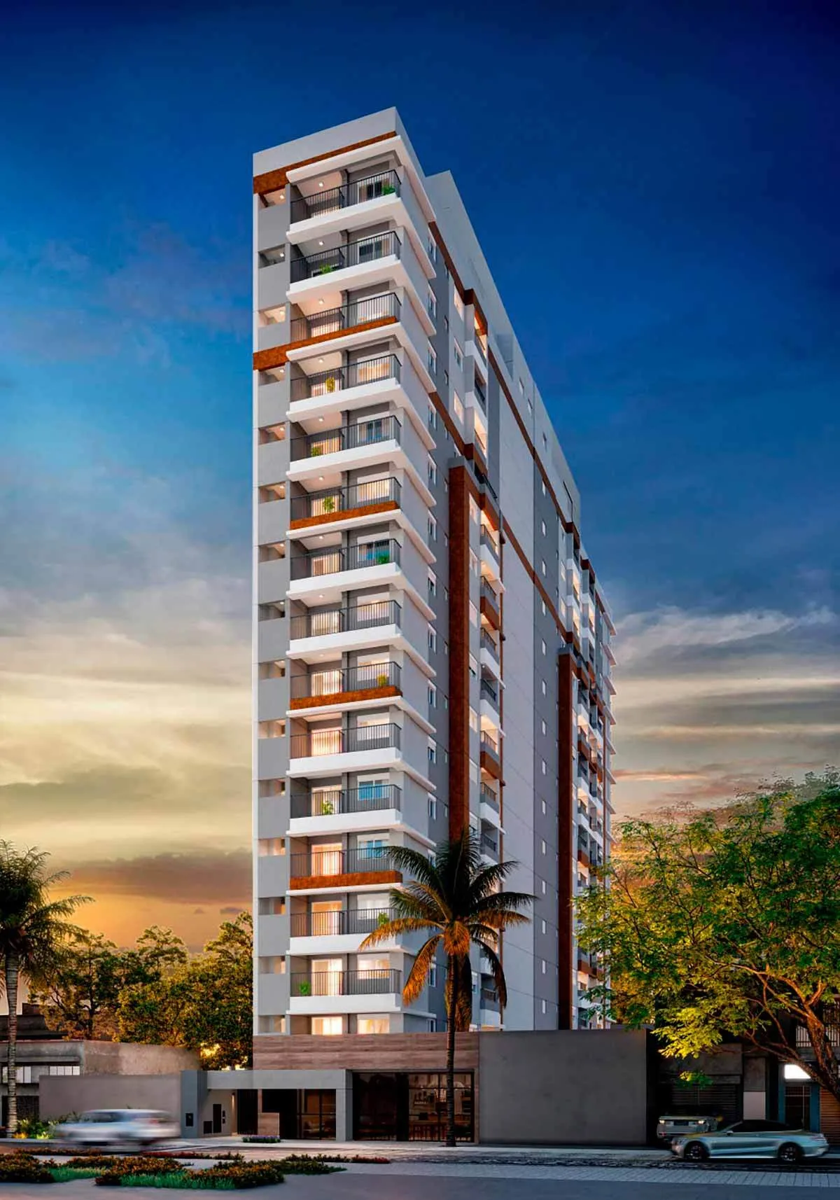 Fachada 2 do Blend Santa Cecília em Santa Cecília, São Paulo