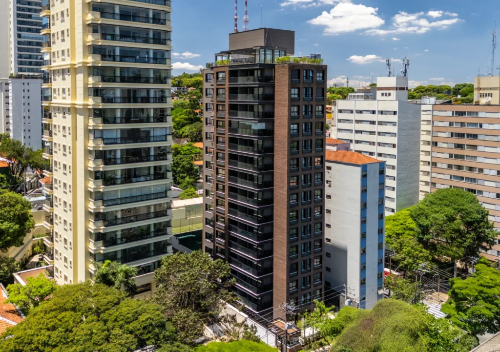 Fachada do empreendimento Blues Perdizes
