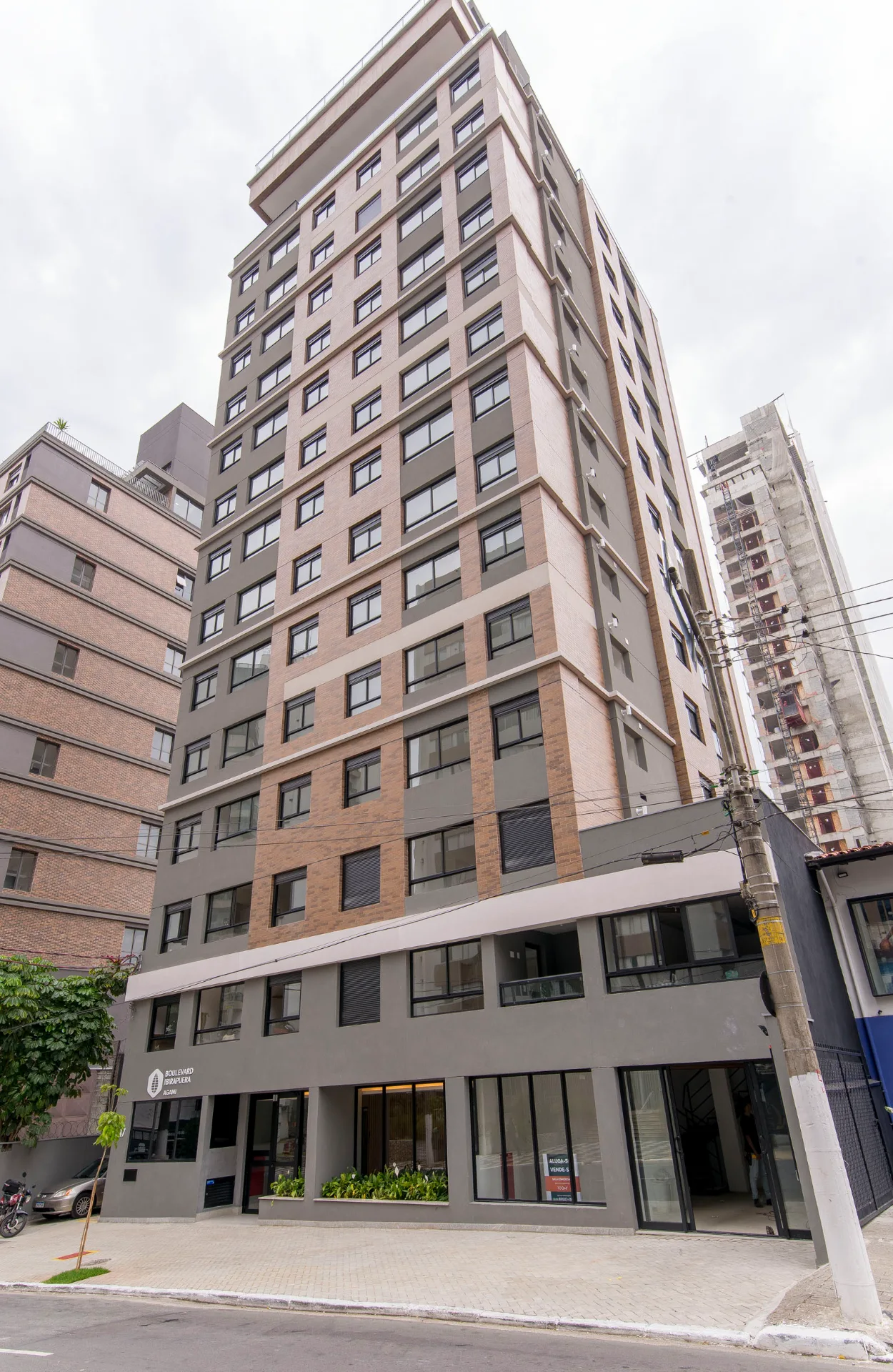 Fachada do Boulevard Ibirapuera Agami, lançamento em Moema, São Paulo