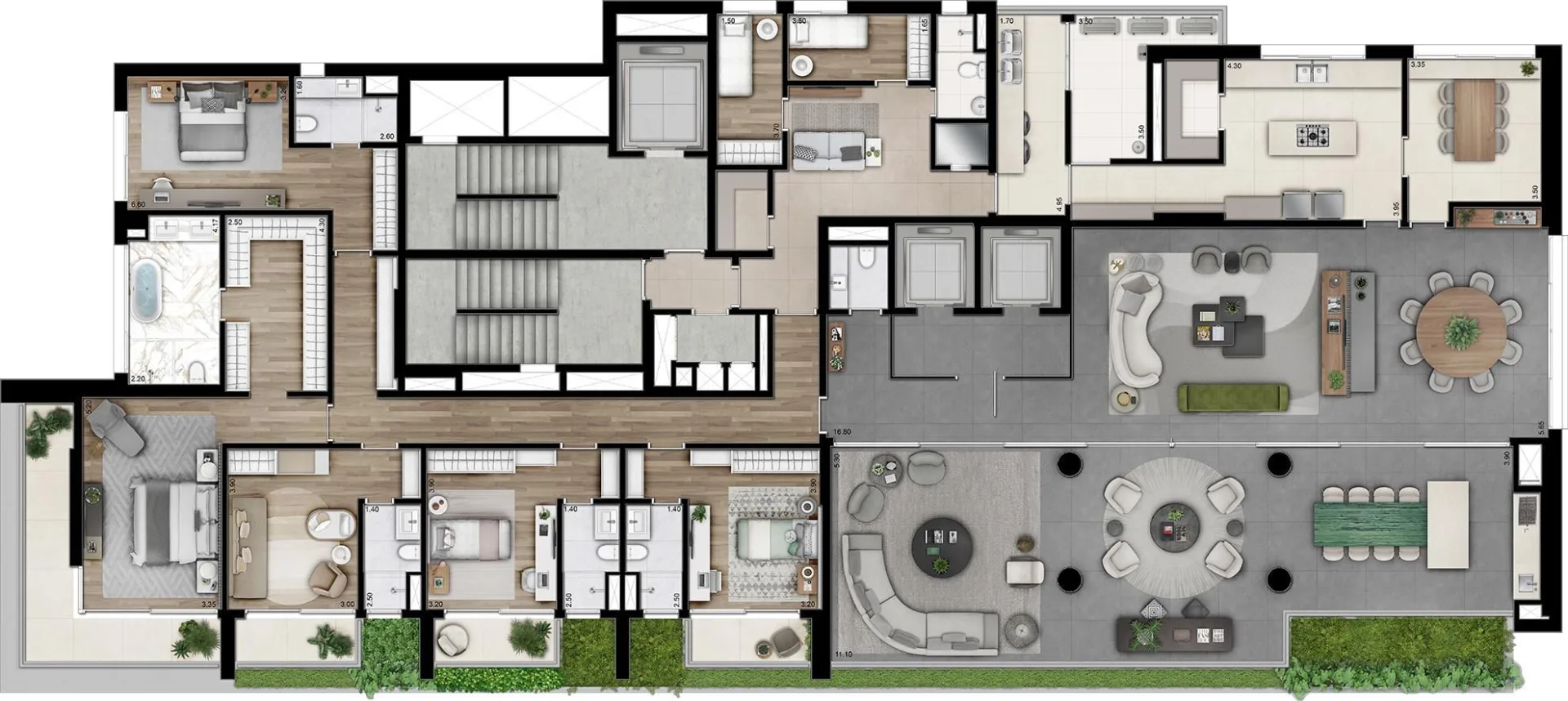 Planta do Bueno Brandão 257 em Vila Nova Conceição — 5 dormitórios, 500 m²