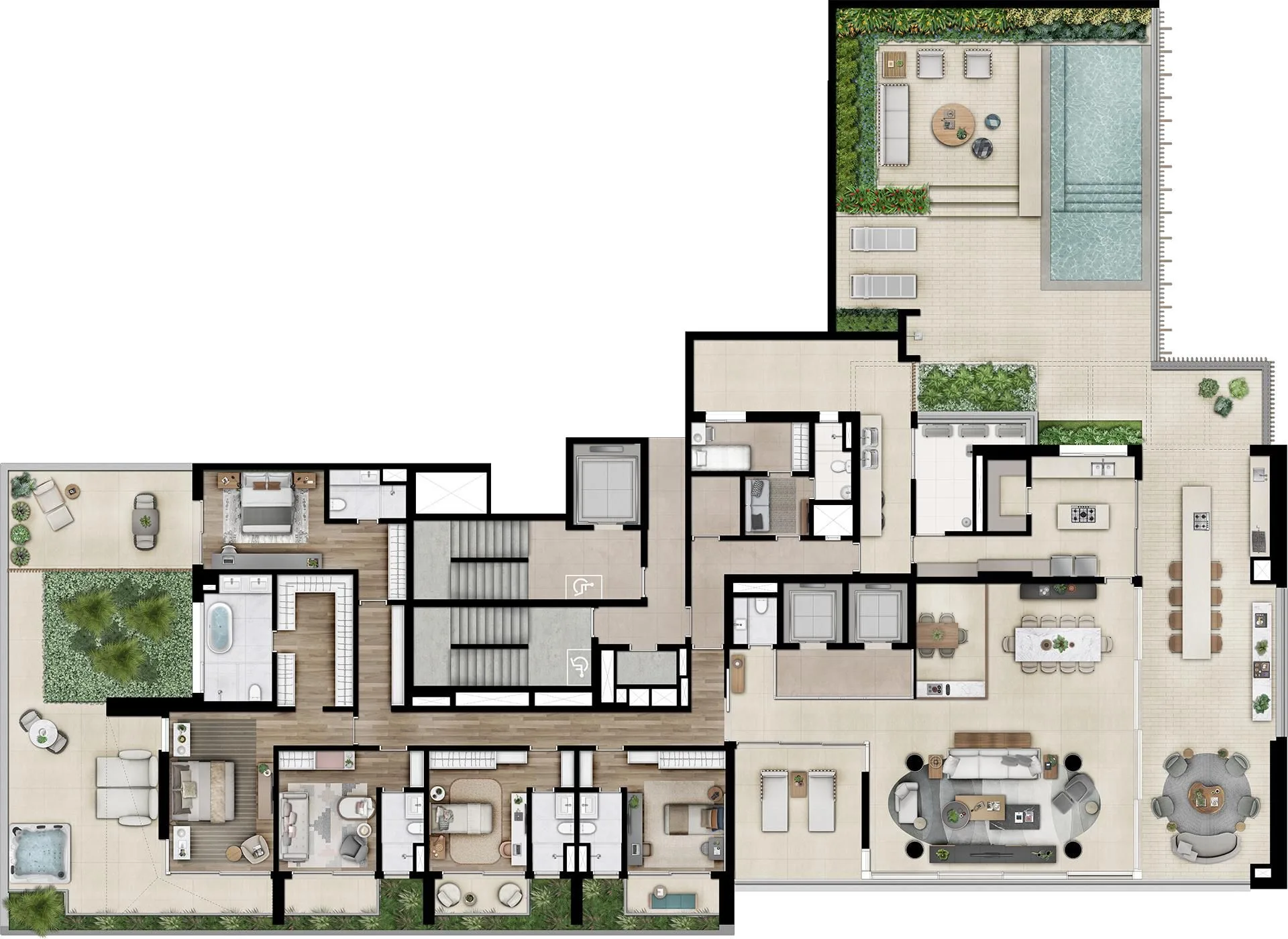 Planta do Bueno Brandão 257 em Vila Nova Conceição — 5 dormitórios, 711 m²