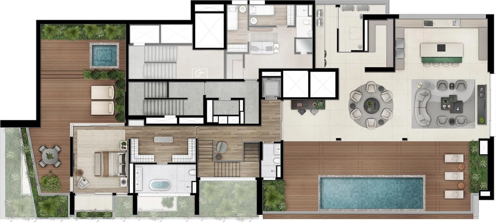Planta do Bueno Brandão 257 em Vila Nova Conceição — 5 dormitórios, 923 m²