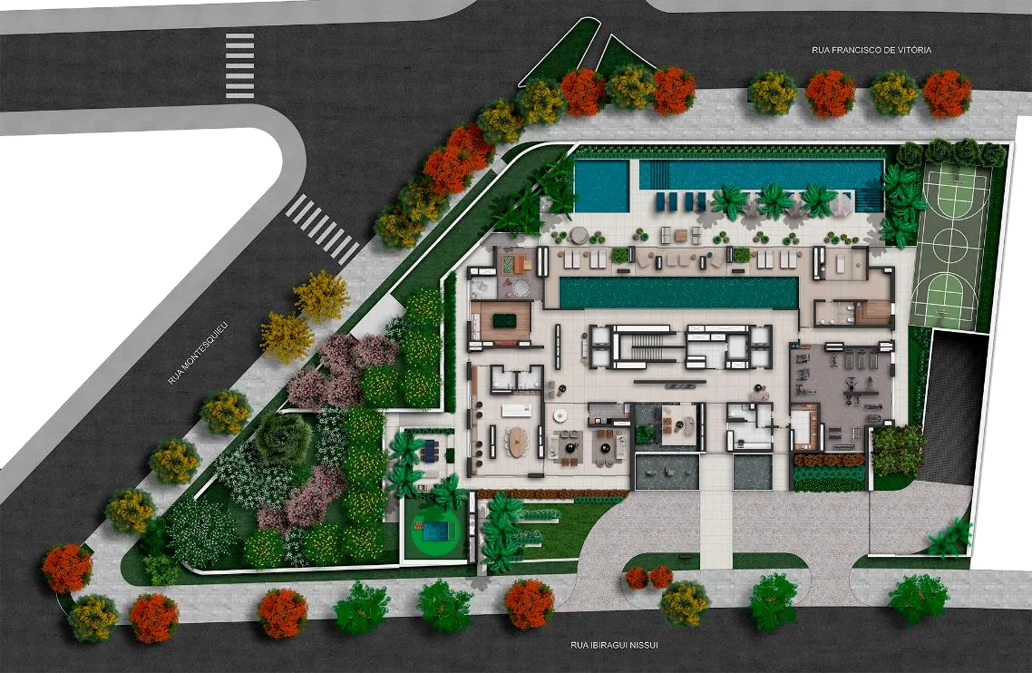 Planta do Capitolo by Piero Lissoni em Chácara Klabin, São Paulo