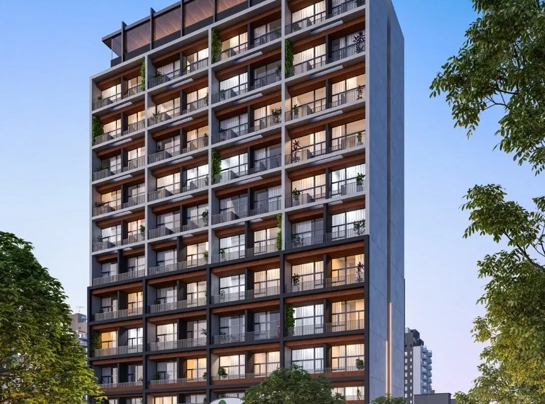 Fachada do Cardoso 432, lançamento em Perdizes, São Paulo