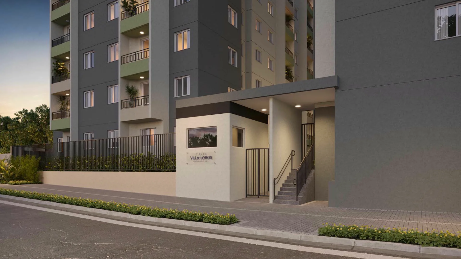 Fachada 2 do Cidade Villa Lobos Melodia Fase 1 em Jaguaré, São Paulo