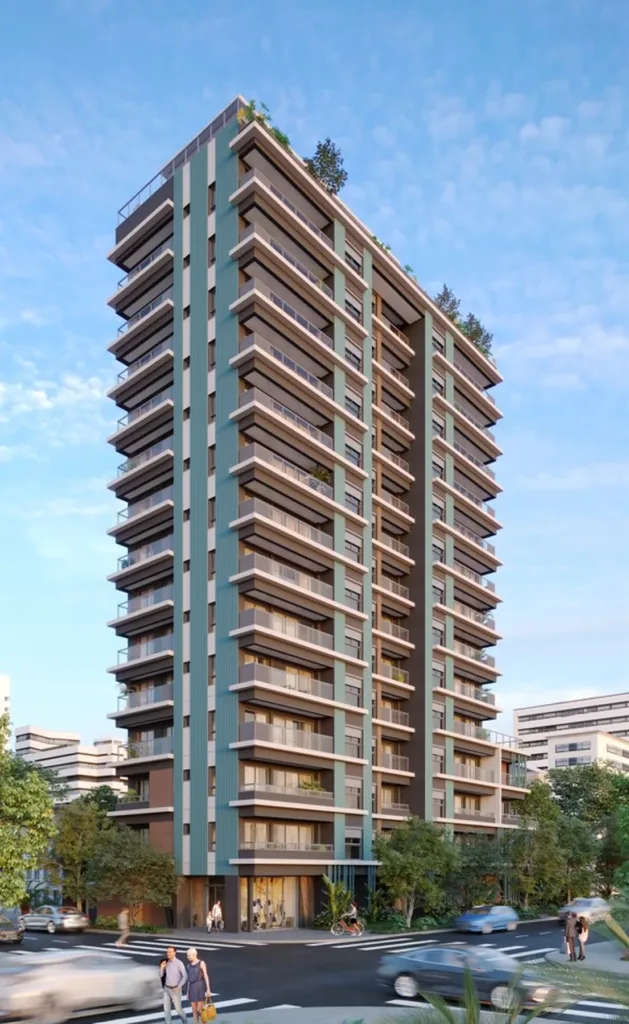 Fachada do empreendimento Claris – Short Stay