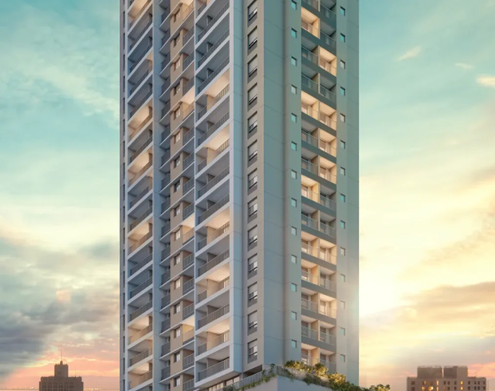 Fachada do Cora Pinheiros Studios, lançamento em Pinheiros, São Paulo