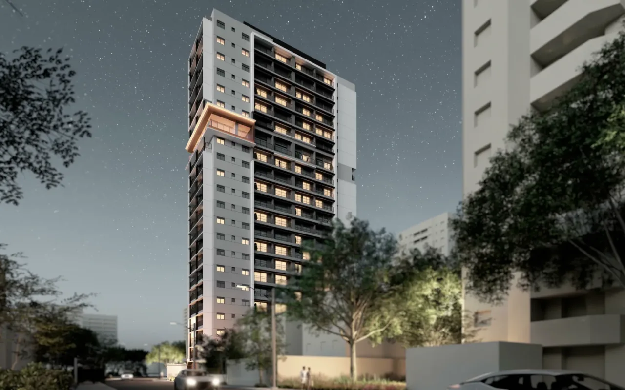 Fachada do DZ Jesuino, lançamento em Campo Belo, São Paulo