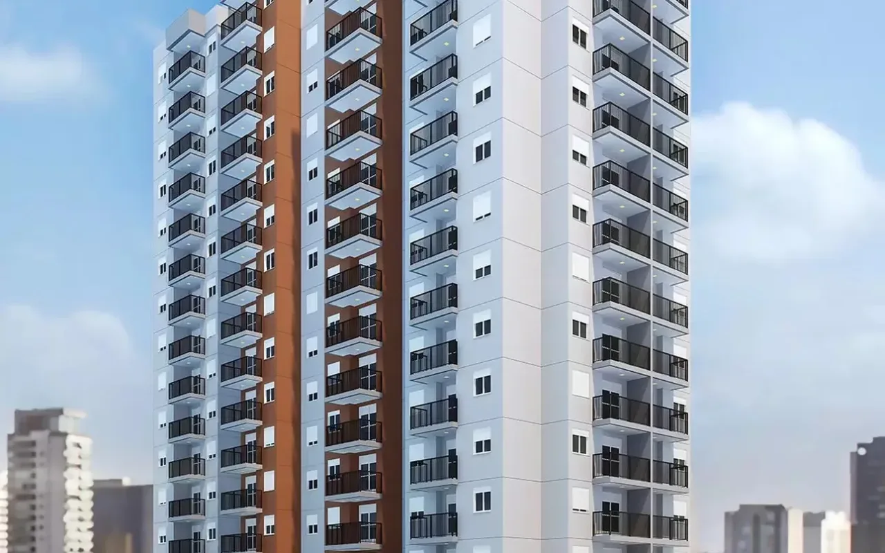 Fachada do Enjoy Santo Amaro, lançamento em Santo Amaro, São Paulo