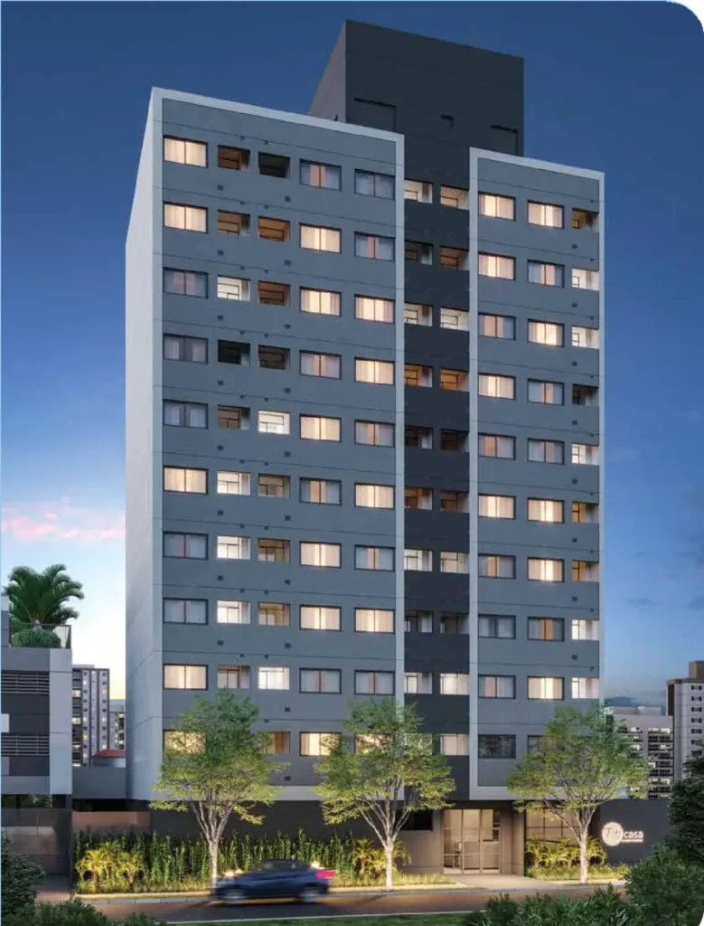 Fachada do empreendimento Fit Casa Estação Oratório