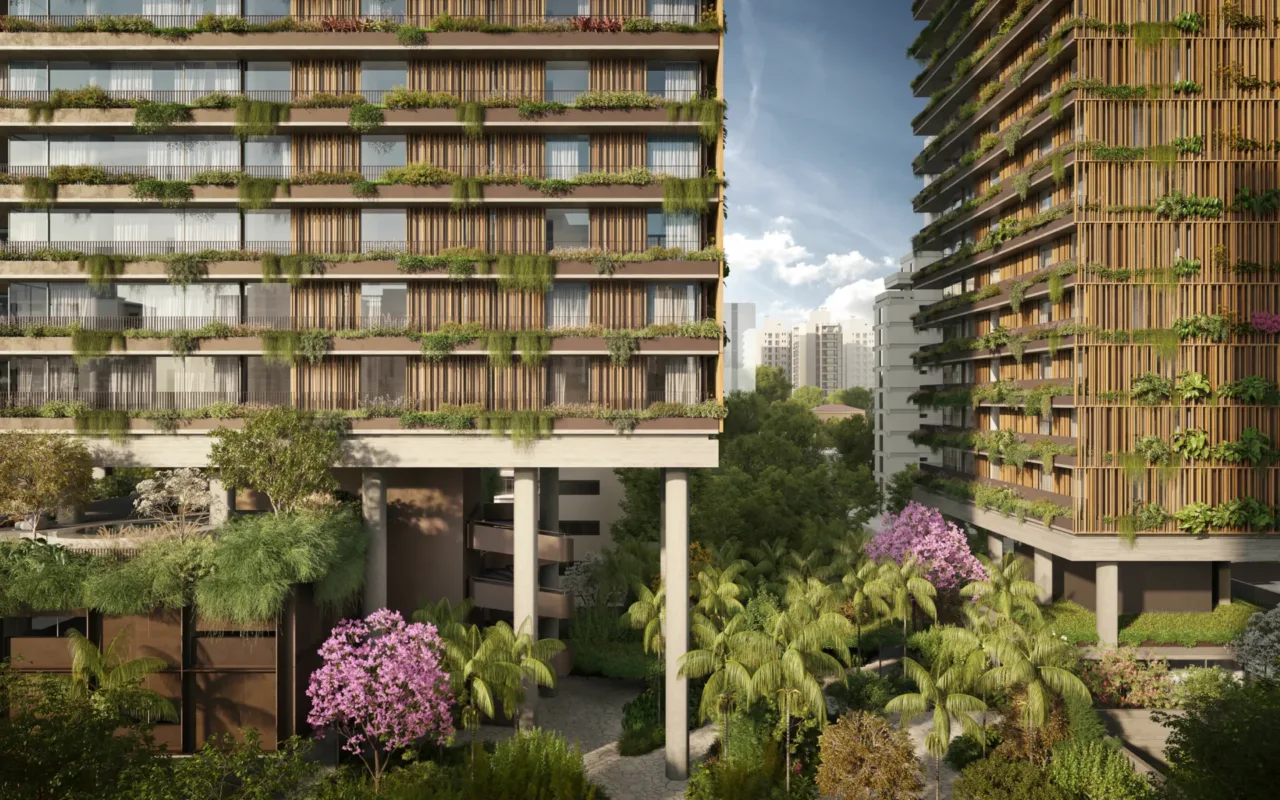 Fachada do Franca 1055, lançamento em Jardim Paulista, São Paulo