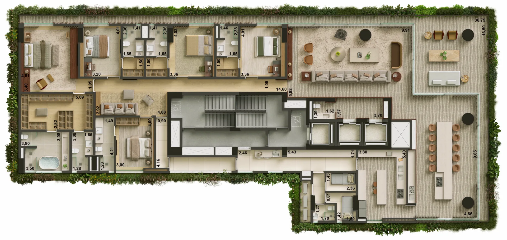 Planta do Franca 1055 em Jardim Paulista — Planta 3 - 5 dorm.