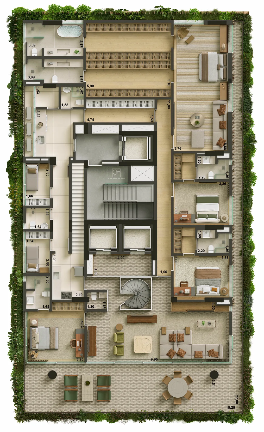 Planta do Franca 1055 em Jardim Paulista — Planta 5 - Duplex Inf.