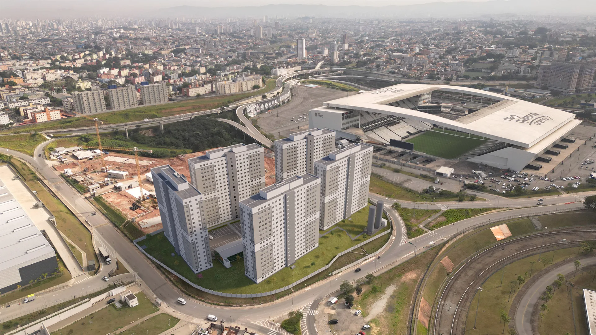 Fachada 2 do Gran Arena Itaquera – Fase 1 em Itaquera, São Paulo
