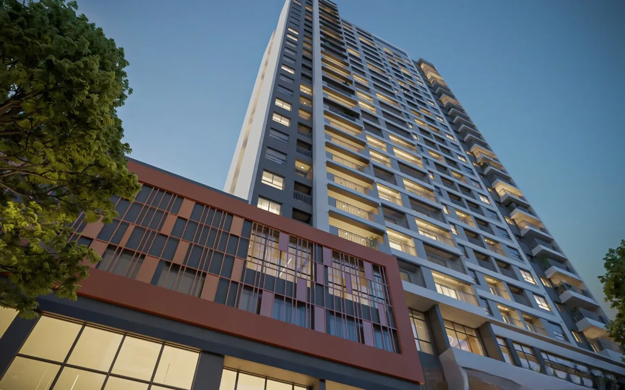 Fachada do Grand Club Home Spaces Alto da Boa Vista, lançamento em Alto da Boa Vista, São Paulo