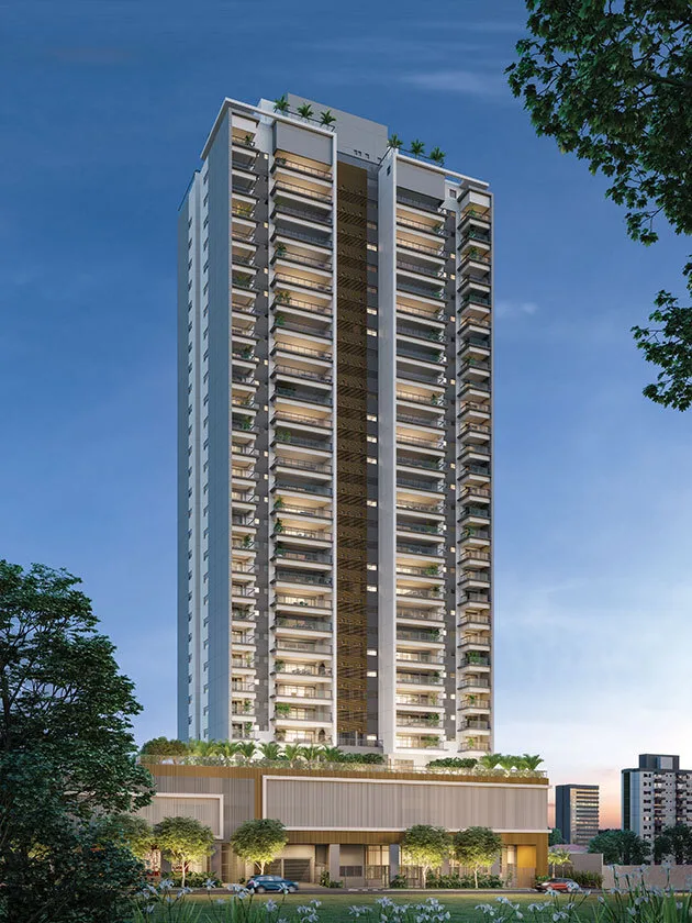 Fachada do empreendimento Haute Brooklin by EZ