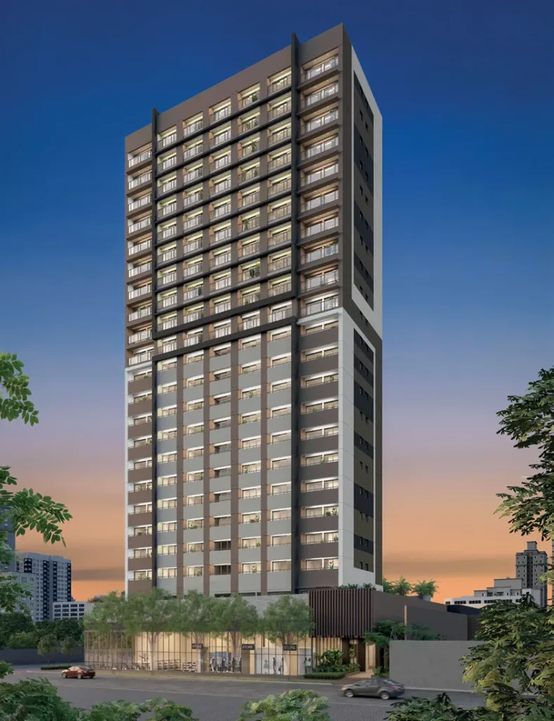 Fachada do empreendimento Helbor Patteo Vila Mariana Life & Offices – Short Stay