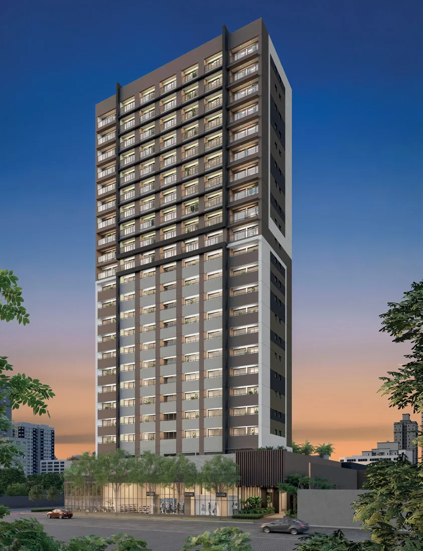Fachada do Helbor Patteo Vila Mariana Life & Offices, lançamento em Vila Mariana, São Paulo