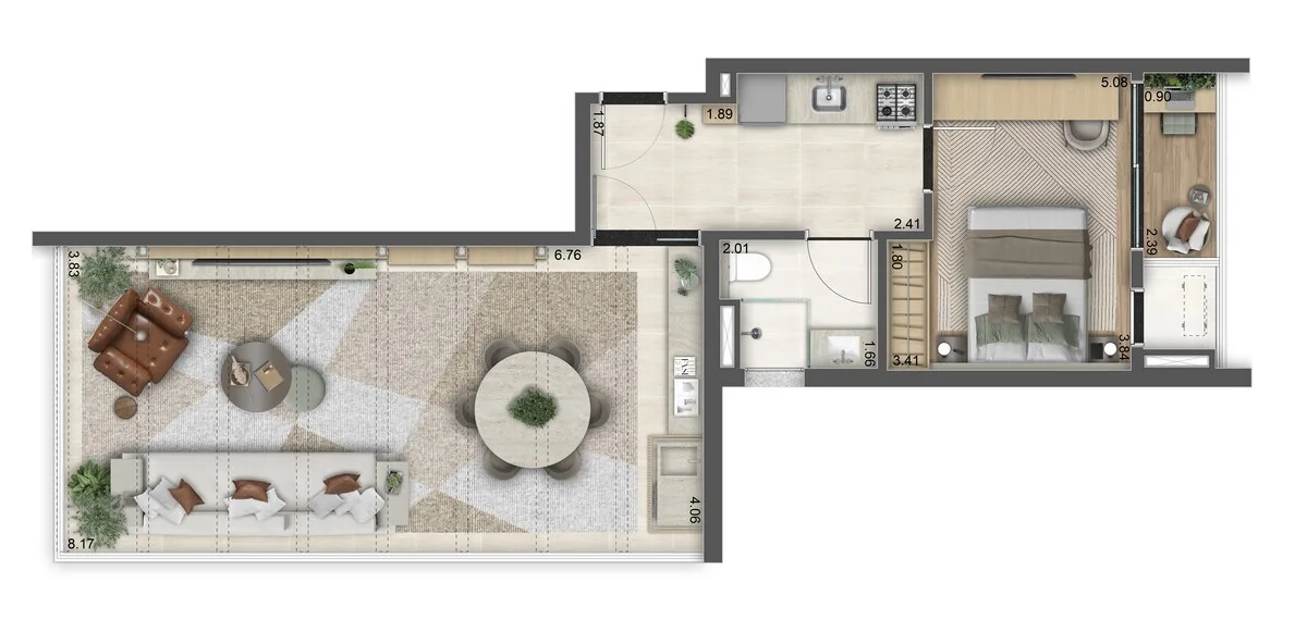 Planta do Hi Vila Clementino em Vila Clementino — Garden