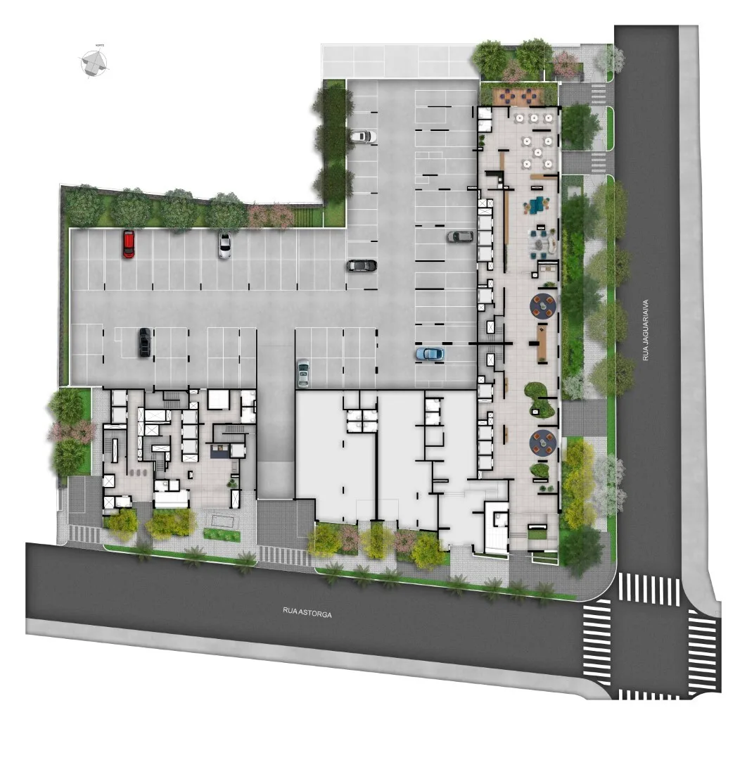 Planta do Home Resort Astorga Smart em Vila Guilhermina, São Paulo
