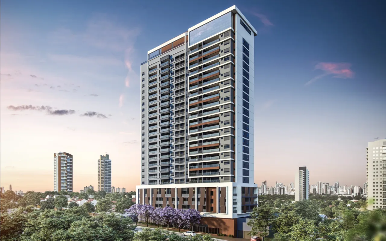 Fachada do Housi Brooklin, lançamento em Brooklin, São Paulo