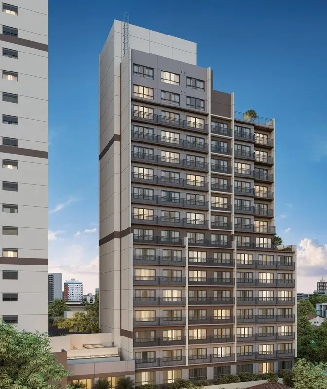 Fachada do ID Lisboa, lançamento em Vila Clementino, São Paulo