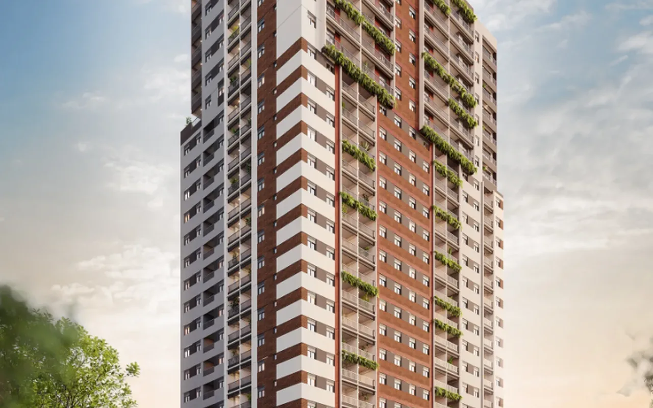 Fachada do In Paraíso, lançamento em Paraíso, São Paulo