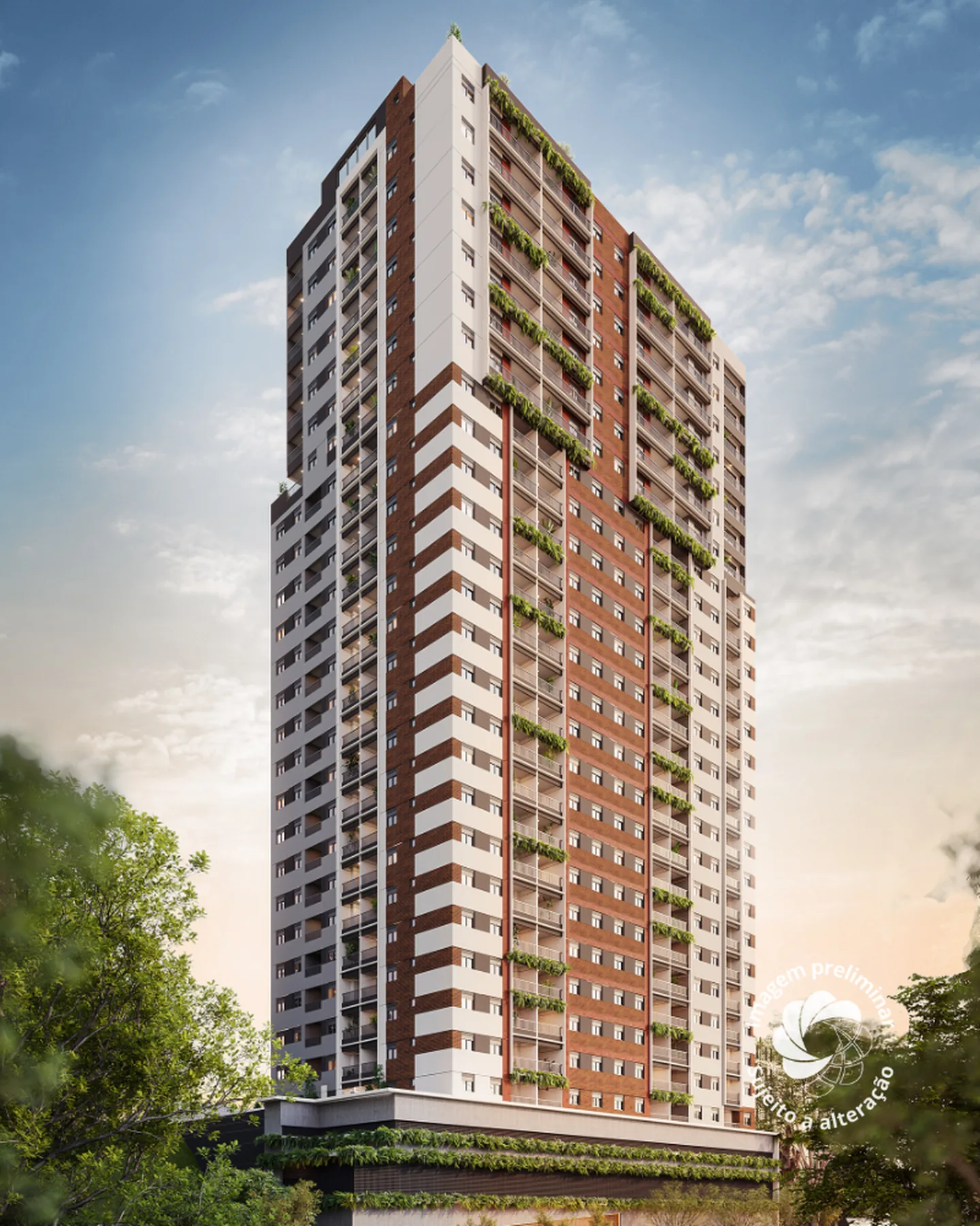 Fachada do In Paraíso, lançamento em Paraíso, São Paulo