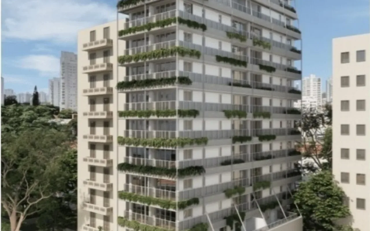 Fachada do Iris Jardins, lançamento em Jardim Paulista, São Paulo