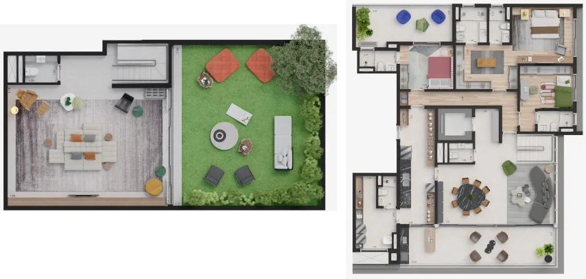 Planta do Karpz Jardins em Jardim Paulista — 348 m² duplex