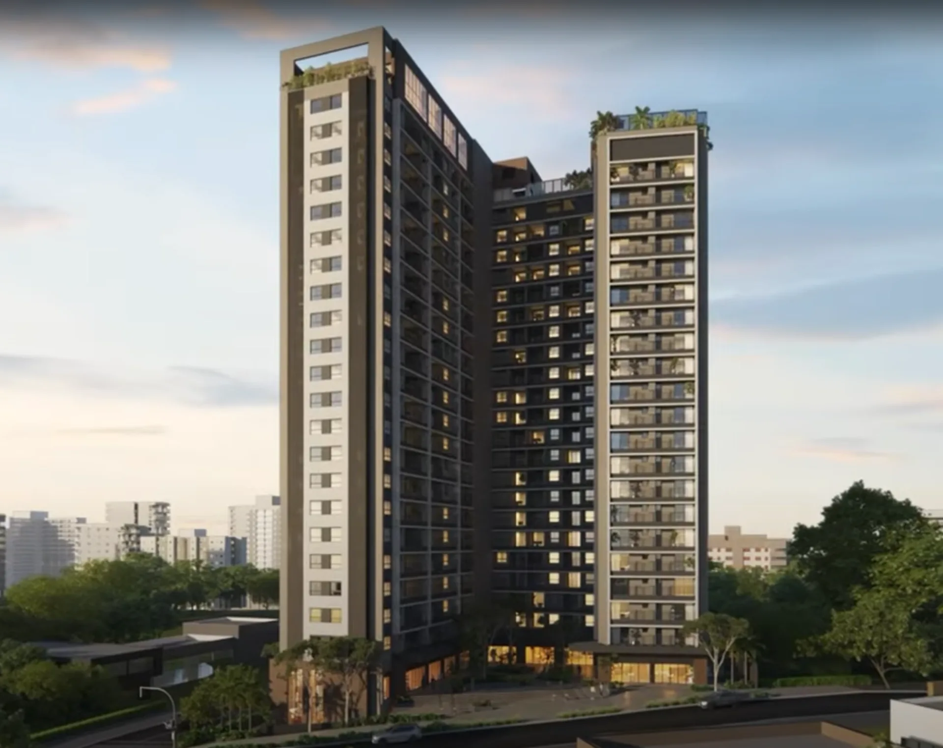 Fachada do Kaslik Ibirapuera, lançamento em Vila Mariana, São Paulo