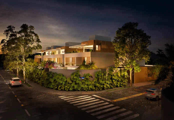 Fachada do empreendimento Kiná Alto de Pinheiros