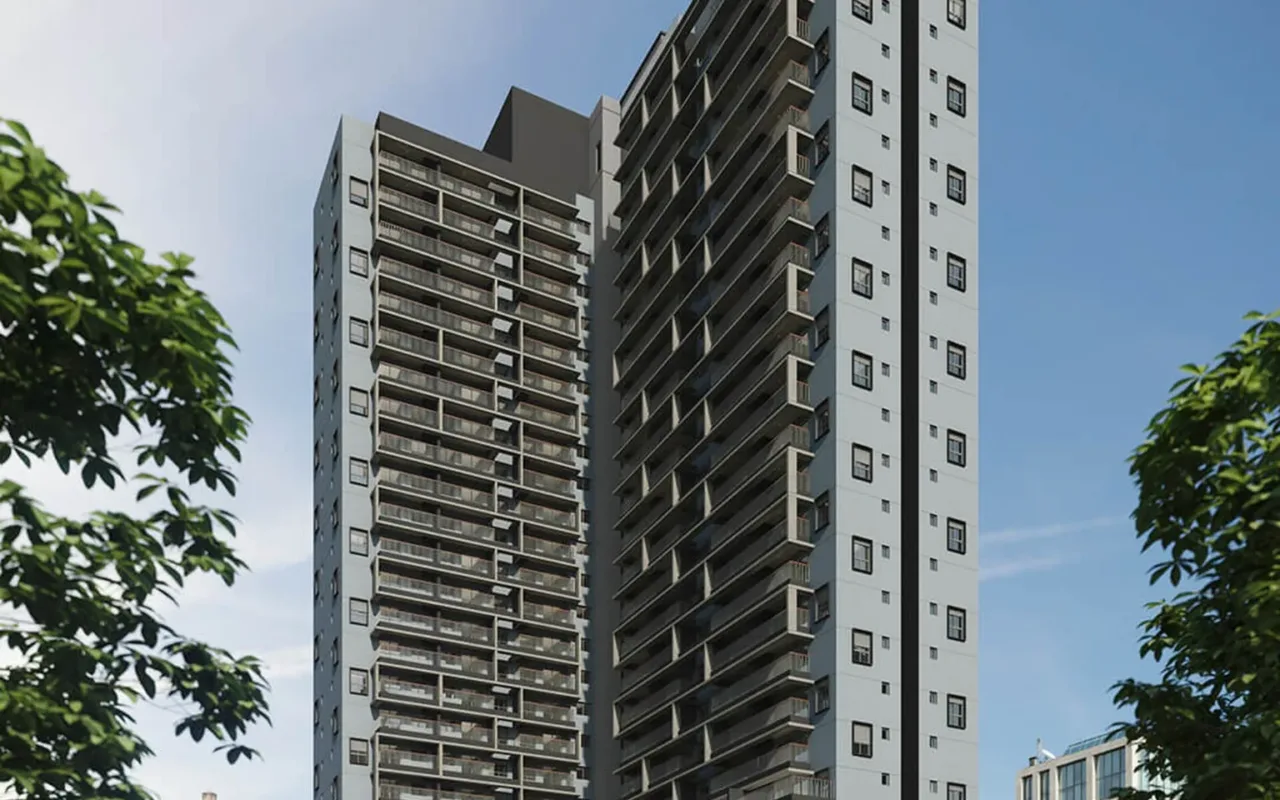Fachada do La Vida Estilo Barroco, lançamento em Brooklin, São Paulo