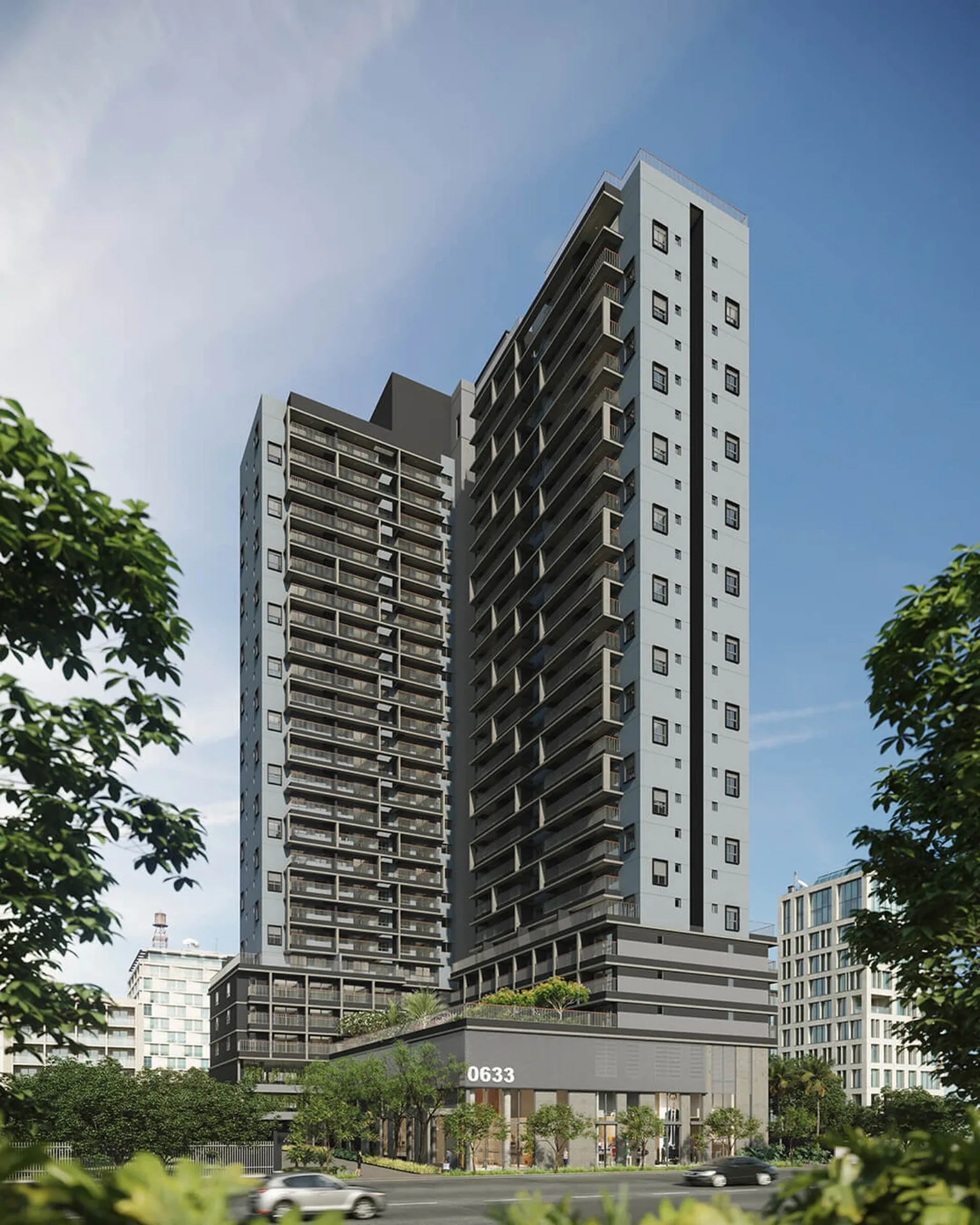 Fachada do La Vida Estilo Barroco, lançamento em Brooklin, São Paulo