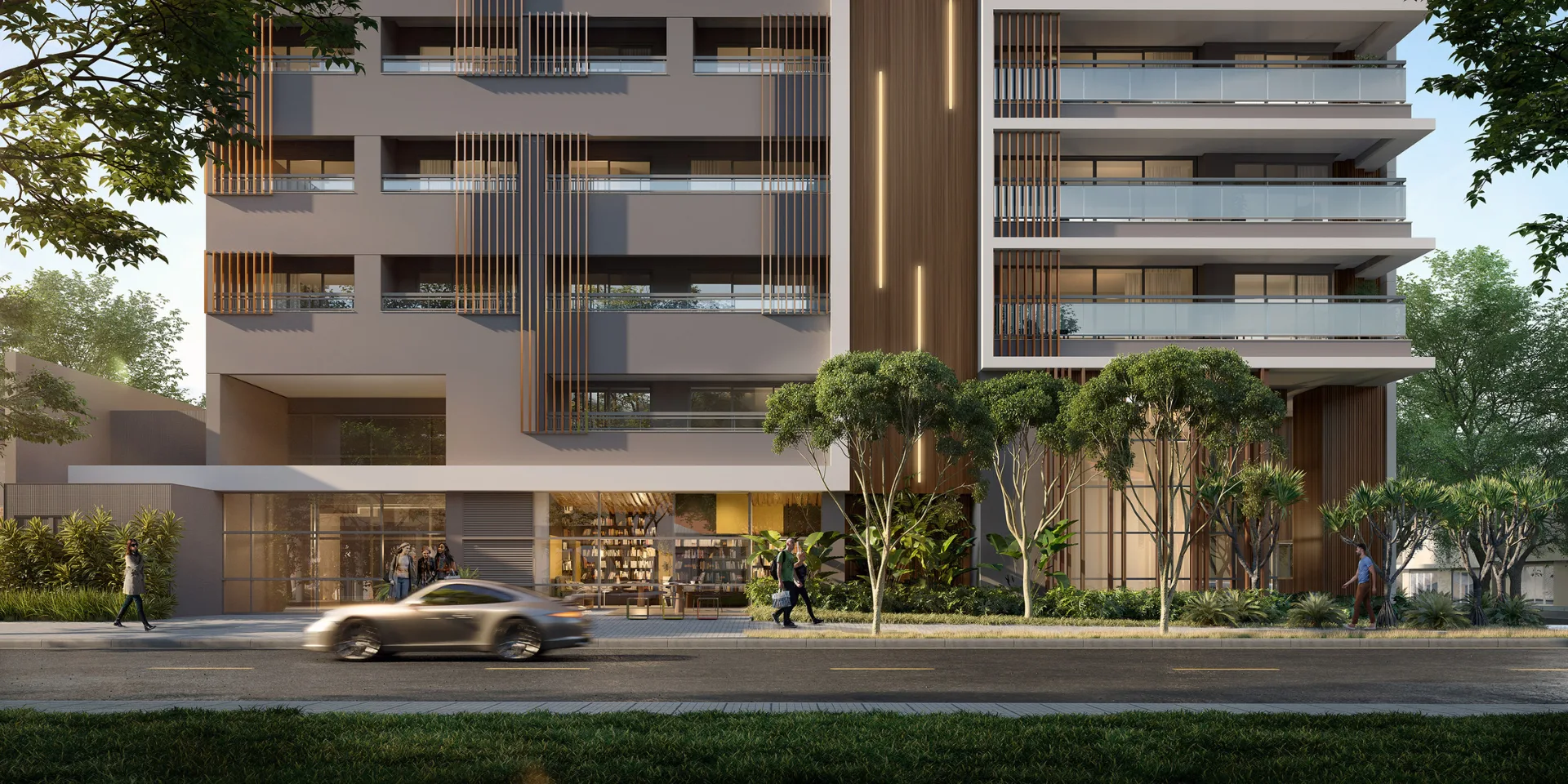 Fachada 2 do Latitude Campo Belo Studios em Campo Belo, São Paulo