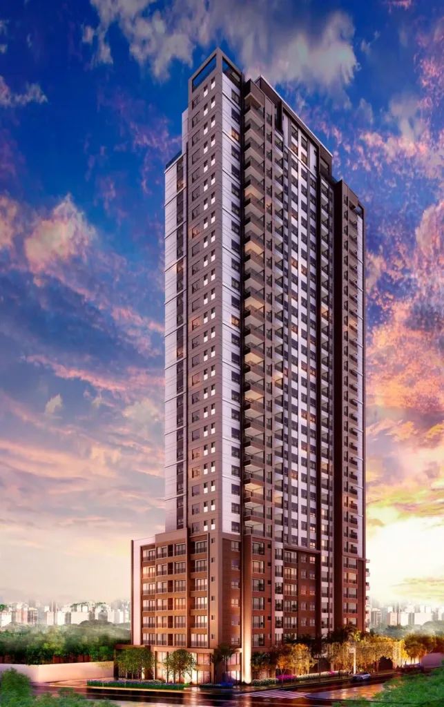 Fachada do empreendimento Ledge Brooklin – Short Stay