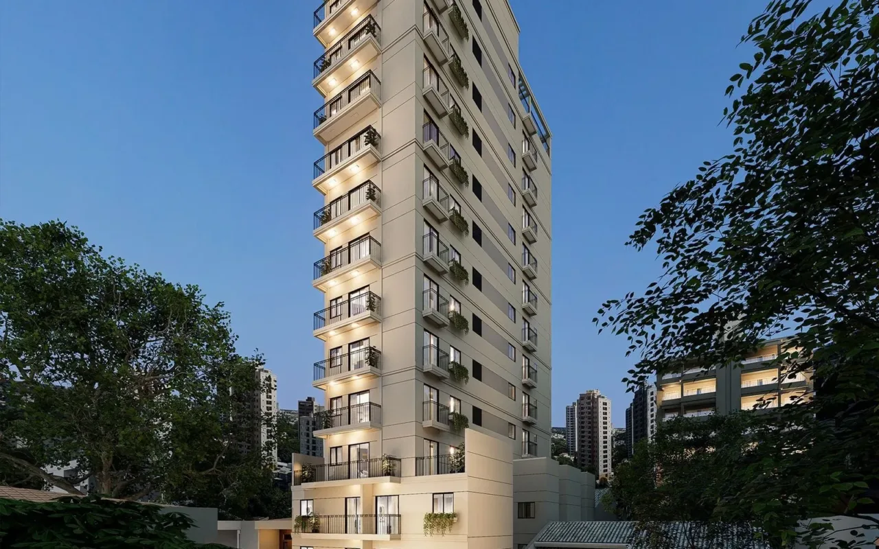 Fachada do Levon, lançamento em Vila Sônia, São Paulo